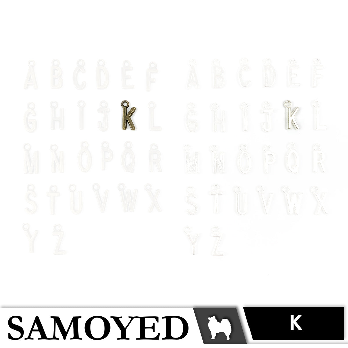 Accessory Charm Samoyed CHRM-PD-AB01 5 Pcs