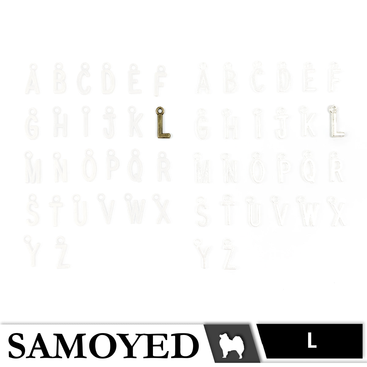 Accessory Charm Samoyed CHRM-PD-AB01 5 Pcs