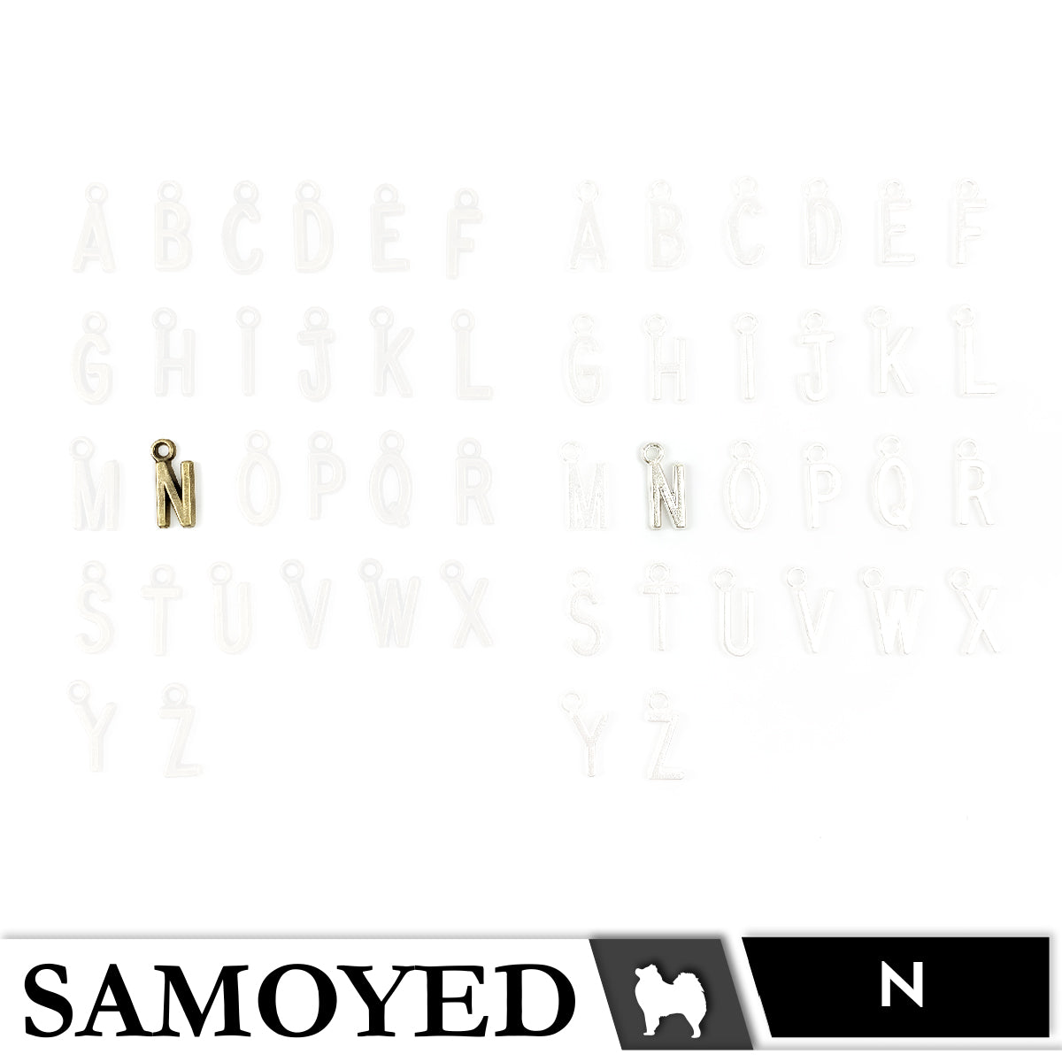 Accessory Charm Samoyed CHRM-PD-AB01 5 Pcs