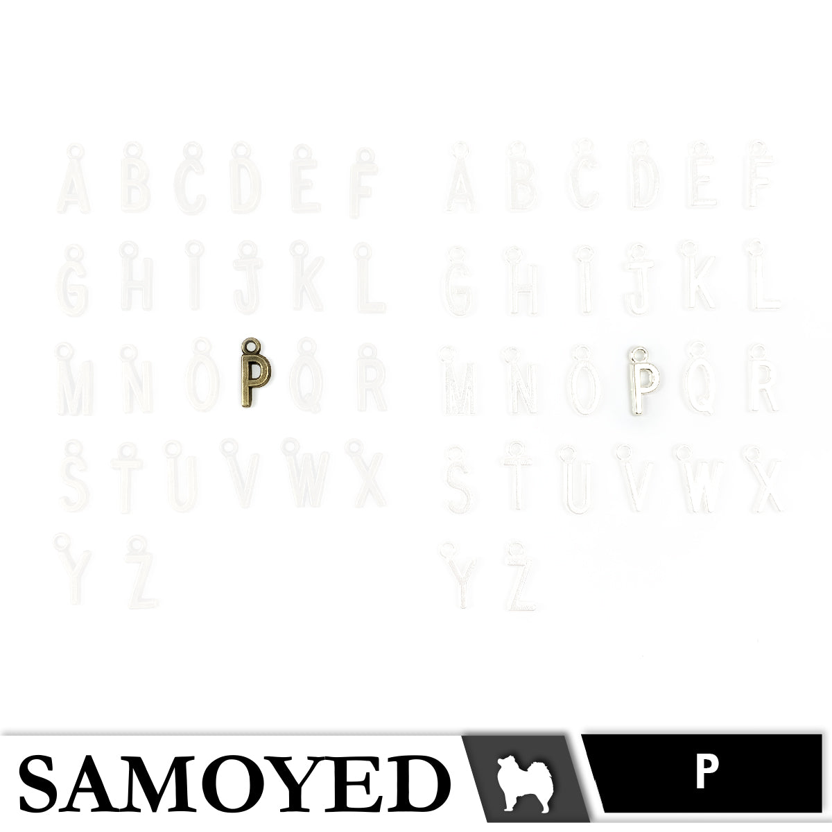 Accessory Charm Samoyed CHRM-PD-AB01 5 Pcs