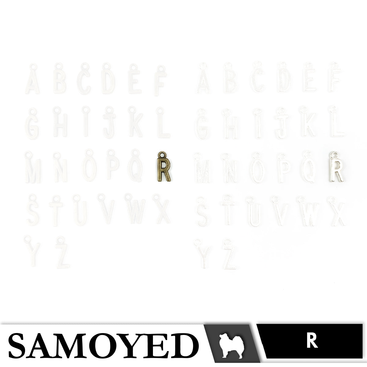 Accessory Charm Samoyed CHRM-PD-AB01 5 Pcs