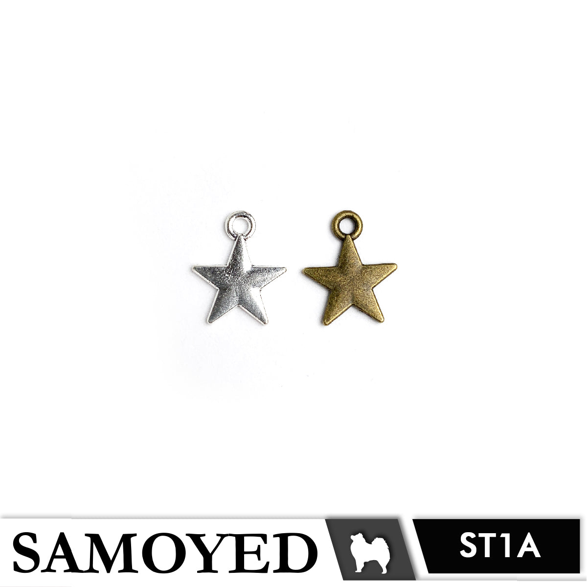 Accessory Charm Samoyed CHRM-PD-VG4 5 Pcs