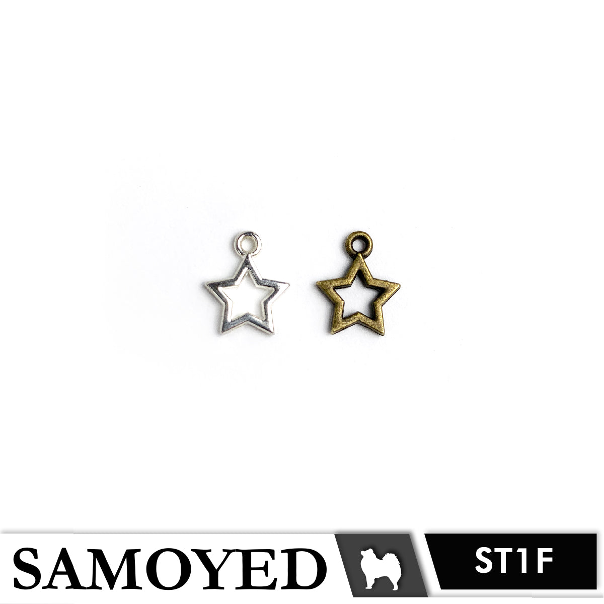 Accessory Charm Samoyed CHRM-PD-VG4 5 Pcs