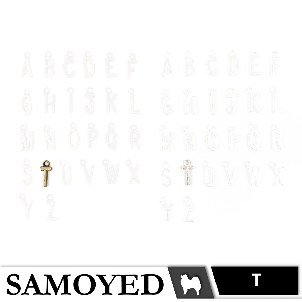 Accessory Charm Samoyed CHRM-PD-AB01 5 Pcs