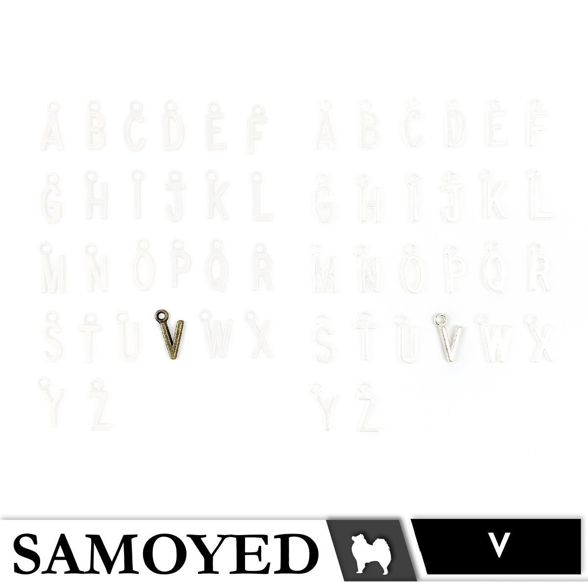 Accessory Charm Samoyed CHRM-PD-AB01 5 Pcs