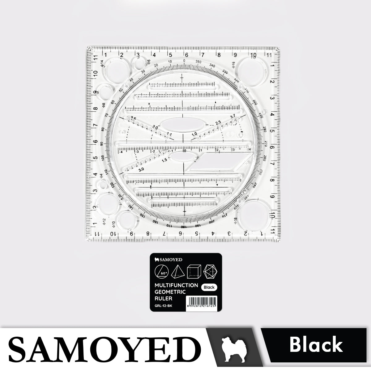 Multifunction Geometric Ruler Samoyed GRL-12